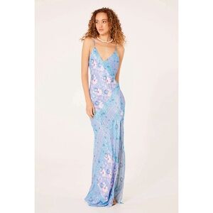 Skinny Dip Maxi Slip in Fairytale Sky Jen's Pirate Booty for Free People large